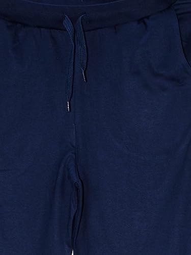 Image of KiddoPanti 100% Cotton Track Pants for Boys & Girls | Soft Single Jersey Fabric | Elastic Waist with Drawcord | Full Length with Rib Hem & Pockets | Joggers and Lowers for Kids