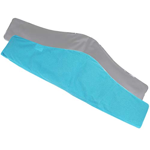 ICEWRAPS Ice Pack Cover for 28" Extra Large Neck Contour Cold Pack - Cold Pack Sleeve Keeps Pack Clean and Skin Protected, Reusable, Washable - Blue Fabric Cover Only