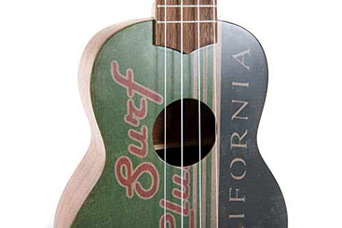 Gewa Ukulélé soprano Manoa Seaside K-SO-SC Surf Club avec sac rembourré - Les Beatles, Paul McCartney, John Lennon, RIngo Starr, George Harrison Gewa Ukulélé soprano Manoa Seaside K-SO-SC Surf Club avec sac rembourré – Image 7
