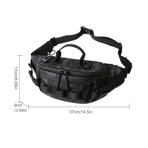 Pochete de pesca, pochete de pesca com mosca - Pochete ajustável para exterior - Bolsa multifunciona