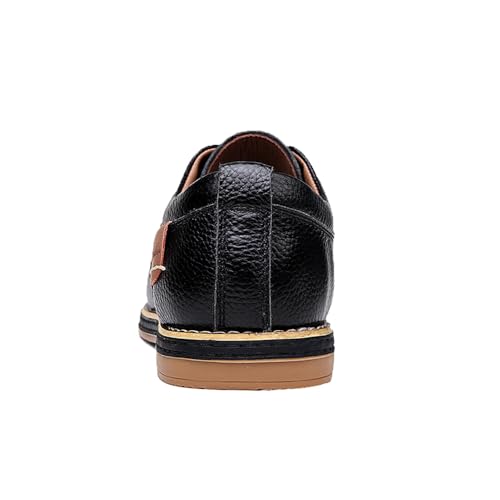 Image of Men's Dress Shoes Genuine Cow Leather Oxfords Business Casual Shoes