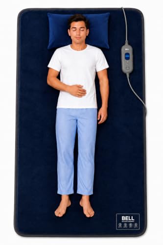 Image of Bell electric blankets - Single Bed - 10 Years Warranty - Zed Certified Heating Bed Warmer with Four Heat Settings - Pain Relief with Low Power Consumption Just 70 Watt- Size (150cms x 80cms)