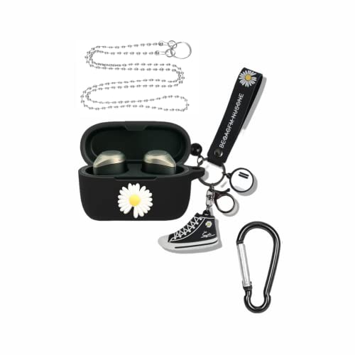 WhitePond �ی�P�[�X Kaws �C���z���P�[�X �݊���Jabra Elite Active 75t �V���R���ی�P�[�X ���O���\�ȃ\�t�g�V�F�� TPU 360°�ی� �A���`�h���b�v �ϏՌ��� �h�o �����������ɋ��� ���E���ȒP �V���R���P�[�X