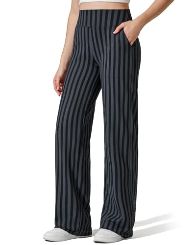 Image of G4Free EverGoing Yoga Pants Women Wide Leg Pants with Pockets High Waist Stretch Dress Casual Sweatpants Petite /Regular /Tall