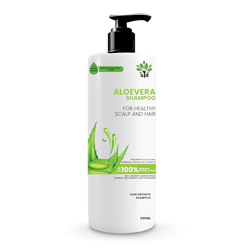 Image of GIR Aloe Vera Shampoo - Natural Nourishing Shampoo For Healthy Scalp & Hair, Scalp Cleansers for Men and Women, For All Hair Types - 250ML