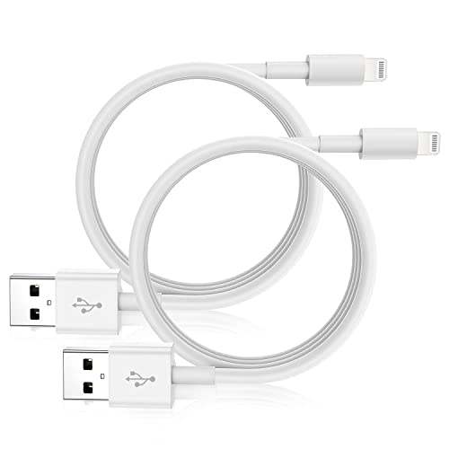 Cargador de iPhone [Certificado Apple MFi], 2 Piezas USB a Lightning Cable de Carga de de 6 pies Compatible con iPhone 13/12/12 Pro MAX/SE 2020/11/X/XS/XR/8/8Plus/7/7 Plus/6s/6sPlus/6, iPad