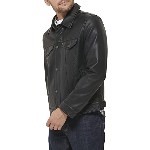 Image of Levi's Men's Faux Leather Classic Trucker Jacket
