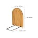 Uonlytech 2pcs Decorative Bookends Heavy Duty Bamboo Book Holders for Office and Home Non-Skid Book Organizer Suitable for Heavy and Desktop Use