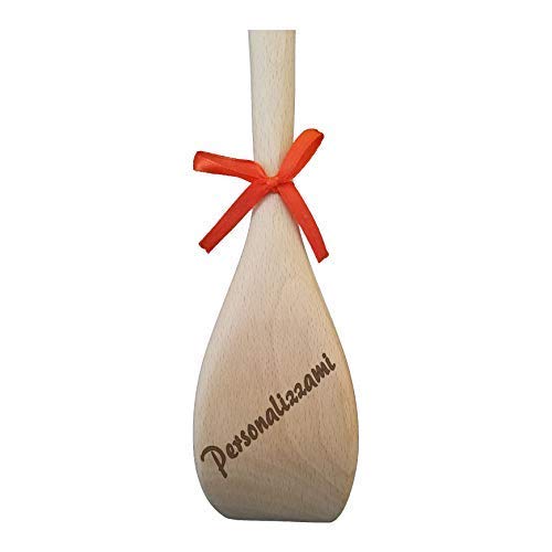 cucchiaio di legno in faggio Personalizzato mestolo cucina in legno lungo grande 31cm Personalizzabile (Personalizza)