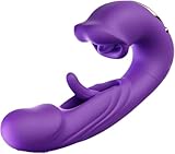 Rechargeable Air Pulse Massage Device with Dynamic Motion and Vibration, USB Charging, Soft Silicone Design for Home Relaxation, with Ergonomic Body Design