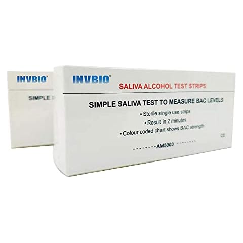 INVBIO [10 Pack] Home Alcohol Saliva Test Strips Kit, Alcohol Tester, Accurate and 2 Minutes to Get Results Cover