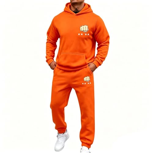 Survêtement homme hiver molletonné et ample en grande taille