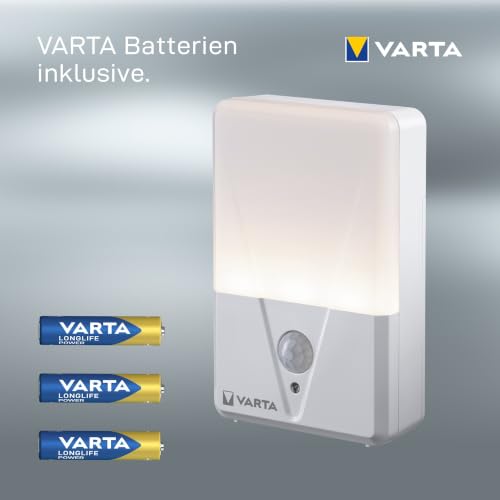 VARTA Nachtlicht mit Bewegungssensor LED inkl. 3x AAA Batterien, Motion Sensor Night Light, einfache Installation: Schraube… – Ansicht 3