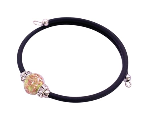 Bracelet en perles de verre de Murano ajustable sans fermoir