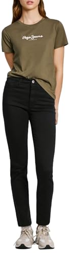 Pepe Jeans Damen Fiore T-Shirt, Grün (Blattgrün), XS – Ansicht 2