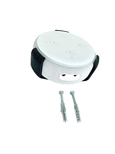 Suporte Apoio Stand De Teto Embutir Amazon Echo Dot 3 (CINZA/PARAFUSO E BUCHA)