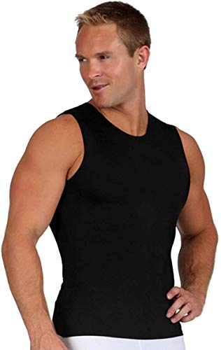 Insta Slim ISPRO Slimming Crew-Neck Sleeveless Top Shapewear Compression Shirt for Men - (Pack of 3)3