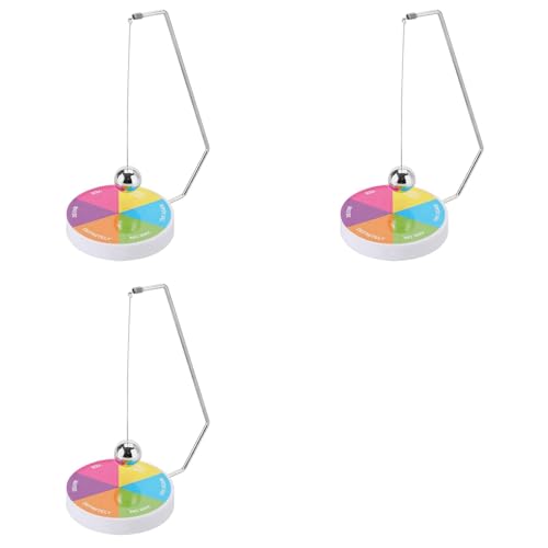 Tacdas 3X Péndulo para Tomar Decisiones, Juguete de Escritorio Dinámico, Decoración de Regalo, Juego de Péndulo Oscilante con Bola Magnética