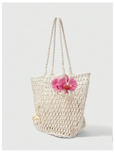Bolso Tote con diseño 3D floral para mujer miniatura 3