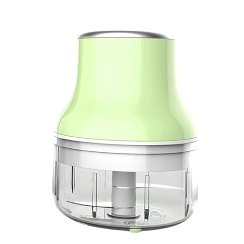 OUNONA 1PC USB Charging Mini Garlic Masher Food Processor with Blades Compact and Transparent Design Easy to Use for Crushing Garlic Fruits and Vegetables