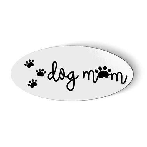 Imán Ovalado Decorativo Dog Mom 6 pulgadas miniatura 1