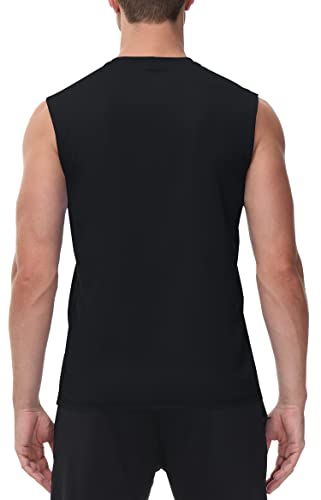 Cakulo Men's Workout Swim Sleeveless Shirts Quick Dry Beach Pool Tech Running Athletic Exercise Muscle Tank Top Big and Tall2