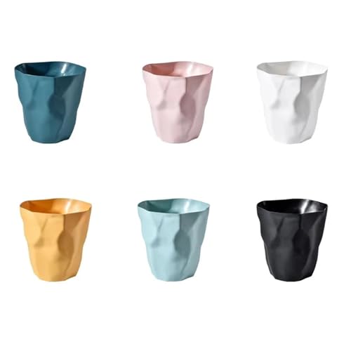 Cubo de basura irregular negro sin contacto de plástico sólido 3