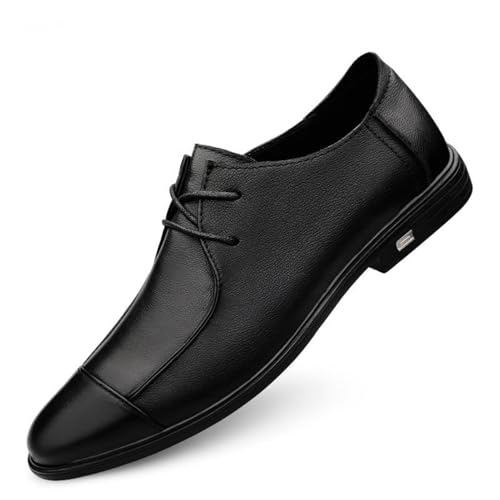 Mens Classic Oxfords Shoes for Men, Pointed Toe Lace-up Comfort Oxford Dress Formal Wedding Gentleman Shoes