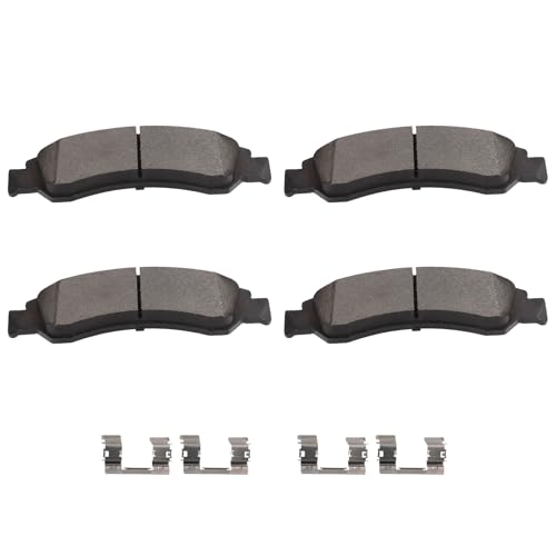 Image of SCITOO D1367 Semi-Metal Brake Pads Sets Front w /Hardware Replacement 2008-2020 For Chevrolet,2008-2016 For GMC