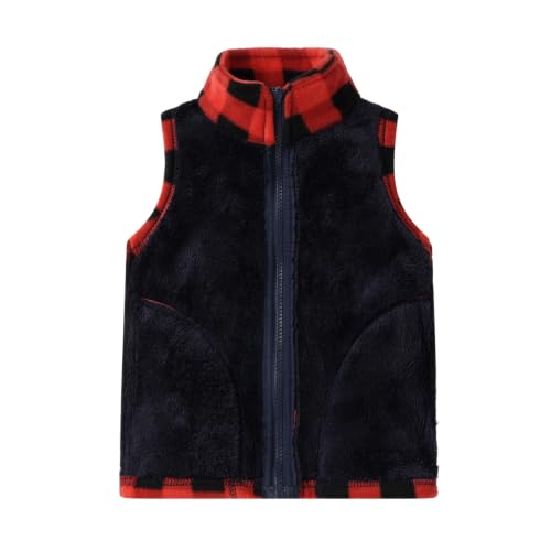 Image of Mud Kingdom Boys Girls Polar Fleece Vest Winter Thick Warm Outerwear Funny Cartoon