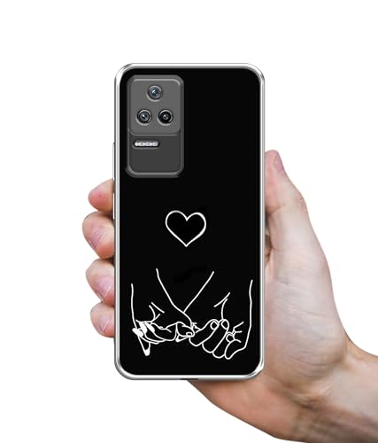 Image of Amazon Brand- Solimo Holding Hands Printed Silicon Soft TPU Back Case Cover Compatible for Poco F4 5G, Mi Redmi K40S 5G