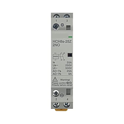 Contacteur automatique HCH8s 2P 25A commutation silencieuse 12V 1NO1NC pour maison