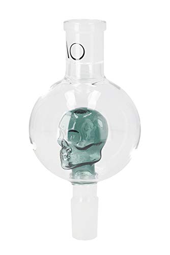 AO® Shisha Molassefänger Skull I Molassefänger aus Glas mit eingearbeiteten Totenkopf (Grün) I Shisha Molassefänger 18/8… – Bild 4