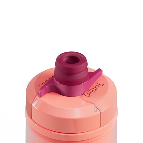 Image of CamelBak Podium Chill Insulated Bike Squeeze Water Bottle, Cold Retention for Cycling, 21oz, Mercury Blush
