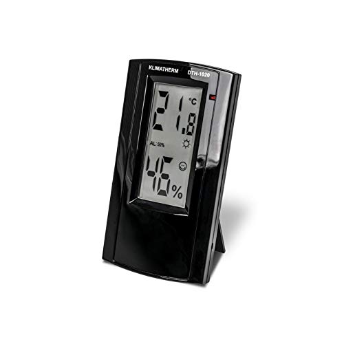 KLIMATHERM Thermo-Hygrometer DTH-1020 - Raumklima Messgerät Mit Alarm