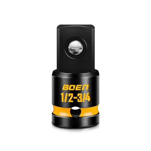 BOEN PRO 1/2F to 3/4M Impact Socket Adapter Impact Driver Conversions for Impact Wrench CR-MO Steel Embossed and Painted Marking