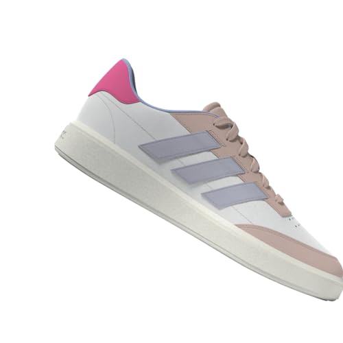 حذاء تنس كورتبلوك للنساء من اديداس - لون أبيض (فوت وير وايت)/ رمادي (داش جري)، مقاس 44