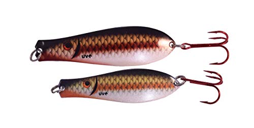 Yellow Bird Fishing Products Ultra Violet Spoon Fishing Lures (Triple Threat, 3-3/4")