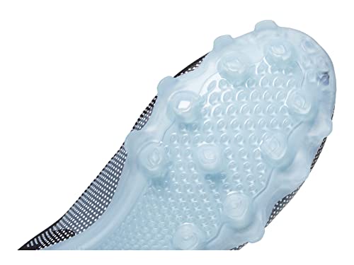 New Balance Men's FreezeLX V4 Low Lacrosse Shoe, Black/Grey/Polar Blue, 8 Medium US