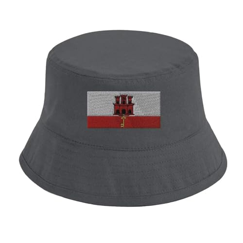 Chapeau bob drapeau de Gibraltar contre le soleil d'été