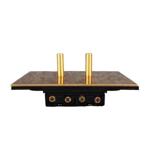Interruptor dorado de acero inoxidable tipo 86 con panel de lujo para salones modernos de diseño 4
