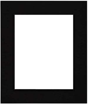 Ambiance Studio Wooden Picture Frame for Wall with Plexi Glazing, Black, 8x10", 1-3/4" Wide Face, 3/4" Depth, Professional Wood Frame Finish, Built-In Hangers, UV Cured Fish