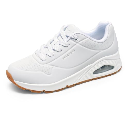Skechers Women's Uno - Stand On Air Sneaker, White, 7