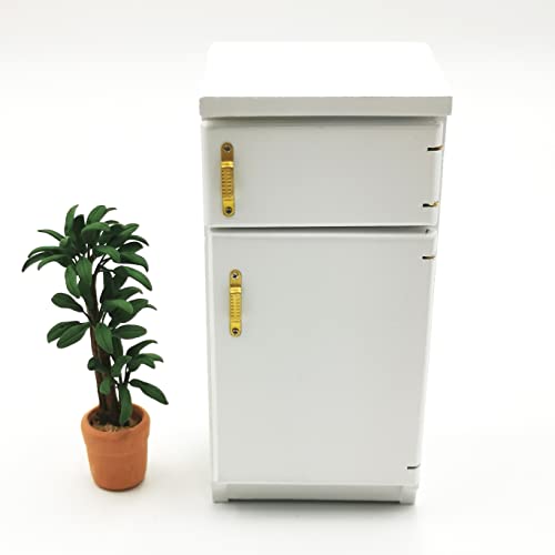 Sxfse Dollhouse Decoration Accessories,Mini Dollhouse Furniture Refrigerator Miniature Living Room Pretend Play Toy #TOP1