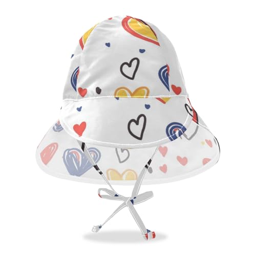 Toddler Boy Girl Sun Hats Boy Bucket Hat Girl UPF 50+ Wide Brim Beach Essentials