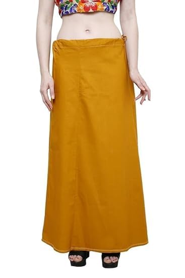 Image of Vlazom Women's Cotton Saree Petticoat - Pack of 5 Inskirts | Soft & Breathable Underskirts | Adjustable Drawstring Waist | Multicolor for Daily & Occasion Wear