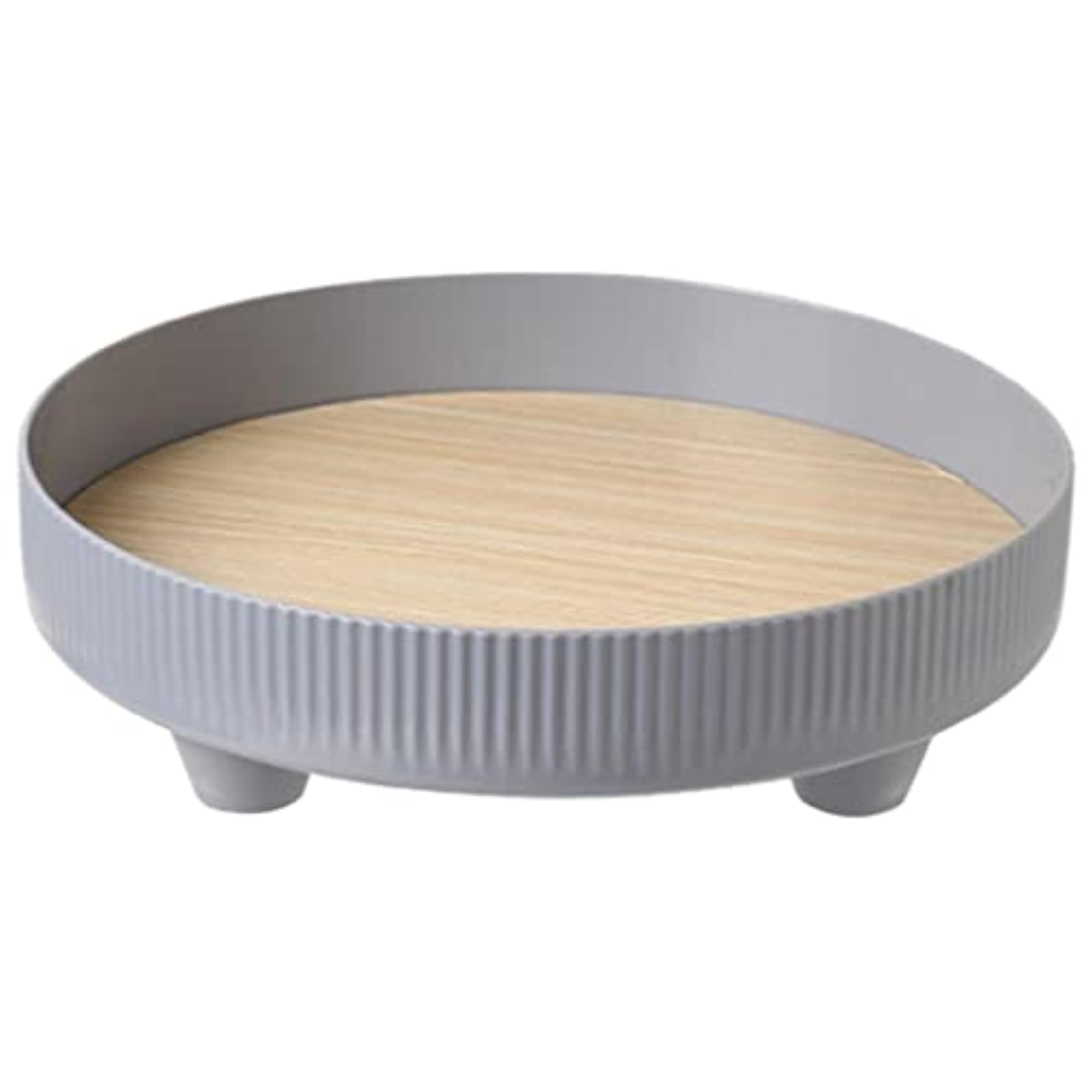 Vanity Tray Jewelry Storage Decor, Gray