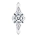 ERRA JEWEL 2CT-4CT Asscher Cut Moissanite Antique Engagement Ring for Women Unique Solitaire Handmade Wedding Gifts for Her (Main Stone : 2.50 Carat)