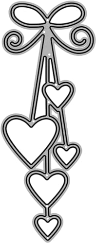 1Pc Silver Heart Metal Cutting Dies Photo Album Decoration Accessories DIY Crafts for Diary Decoration Metal Cutting Dies,Scrapbooking Die-Cuts Arts, Crafts and Sewing,Die-Cutting and Embossing