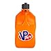 VP Racing 5 Gallon Square motorsport Container Orange with 2 Deluxe Filler Hoses (2 Pack)